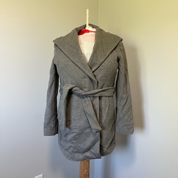 Calvin Klein Wool Trench Coat - Picture 3 of 8